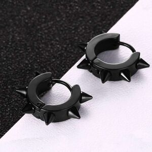 spike hoop earrings